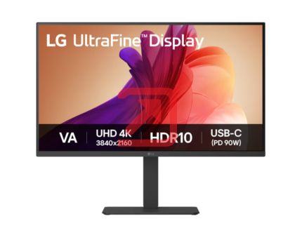 Монитор LG 32U720A-B, 31.5" UltraFine 4K LED, VA, AG, 5ms, 250 cd/m2, 3000:1, UHD (3840 x 2160), DCI-P3 90% , HDR 10, USB-C (PD 90W), HDMI, DisplayPort, LG Switch, Dynamic Action Sync, Reader mode, 5W X 2 speaker, Headphone out, Tilt/Height/Swivel/Pivot, 