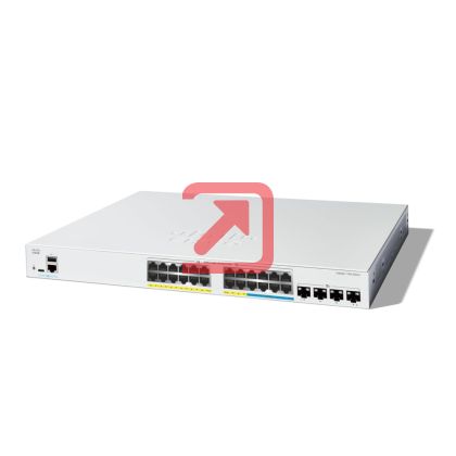 Комутатор Cisco Catalyst 1300 8-port 2.5GE, 16-port GE, PoE, 4x10G SFP+