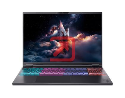 Лаптоп Acer Nitro 16S AI, AN16S-61-R352, AMD Ryzen AI 9 365 (10C/20T, up to 5.0GHz, 34MB), 16"WUXGA (2560x1600)IPS 180Hz,  1*16GB (1 slot free), 1024GB PCIe NVMe SSD, GeForce RTX 5070 8GB DDR7 848 AI TOPS, WiFi 6E, Micro SD, BT 5.3, No Os, Black