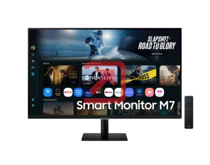 Монитор Samsung LS32FM700 32" VA LED, SMART 3840x2160  3xUSB 2.0, 2xHDMI 1.4, Wi-Fi 5, Bluetooth, Speakers, Black