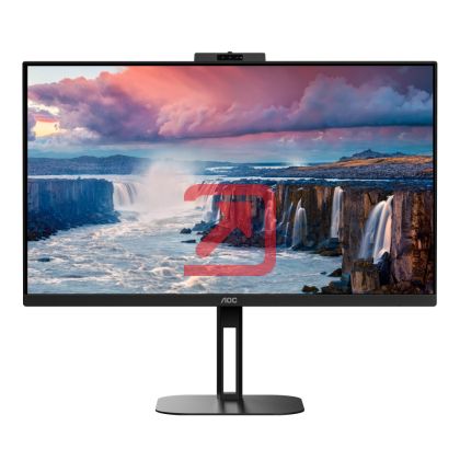 Монитор AOC Q27V5CW/BK, 27" IPS WLED, 2560x1440@75Hz, 4ms GtG, 1ms MPRT, 300cd m/2, 1000:1, 20M:1 DCR, Adaptive Sync, FreeSync, Low Blue Light, 5Wx2, Tilt, Height Adjust, Pivot, Swivel, HDMI, DP, USB hub