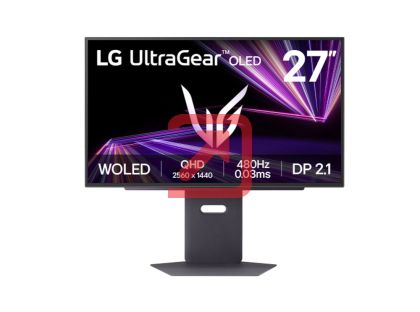 Монитор LG 27GX790A-B, UltraGear 26.5" OLED, 0.03 ms GtG AG, 480 Hz, 1500000:1, 275cd/m2, QHD 2560x1440, HDR 10, DCI-P3 98.5%, AMD FreeSync, G-SYNC Compatible, HDMI, DisplayPort, USB, Headphone Out, Reader mode, Tilt, Height Adjustable, Pivot, Black