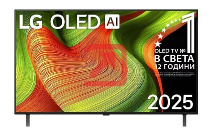 Телевизор LG OLED48B53LA, 48" UHD OLED, 4K (3840 x 2160), DVB-C/T2/S2, Alpha 8 AI 4K Gen2, 100Hz, webOS 25 ThinQ AI, HDR10, VRR (120 Hz), NVIDIA G-SYNC, AMD FreeSync, Dolby Vision, Dolby Atmos, Wi-Fi 6, Bluetooth, HDMI, USB, Airplay 2, Multi View