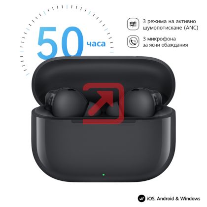 Слушалки Huawei Freebuds SE 4 ANC, Black