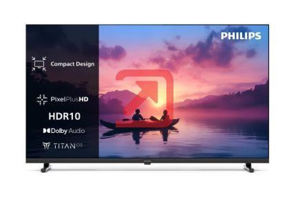 Телевизор Philips 32PFS6000/12, 32" FHD LED 1920x1080, DVB-T/T2/T2-HD/C/S/S2, HDR 10, HLG, Dolby Audio, Smart, Titian, Pixel Plus FHD, 8GB, HDMI*3, USB*2, 802.11n, 12W RMS, Black