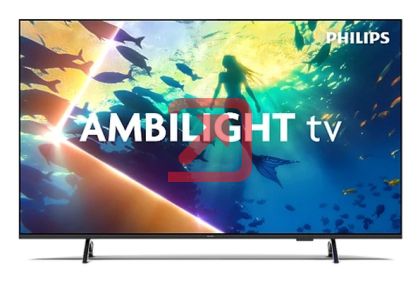 Телевизор Philips 55PUS8010/12, 55" 4K UHD LED, 3840x2160p, 60Hz, DVB-T/T2/T2-HD/C/S/S2, 60Hz, Ambilight 3, Pixel Precise UHD, HDR+, Titan OS, Dolby Atmos & DTS:X, 3*HDMI, 2*USB, VRR, 802.11ac, BT 5.2, 20W RMS, Black