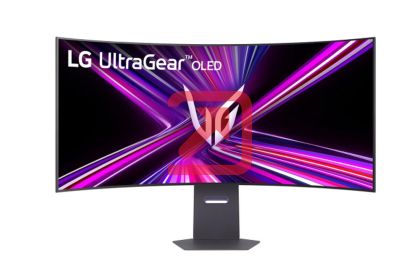 Монитор LG 45GX950A-B, 44.5" UltraGear curved 21:9, 0.03ms, Dual QHD 5K (5120x1440), WUHD 165Hz/ WFHD Dual Mode 330Hz, USB Type-C, 275 cd/m2, 1500000:1, NVIDIA G-Sync, AMD FreeSYnc, USB Type-C 90W, HDR 400, HDMI, DisplayPort, Speacer, DTS, LG Switch, Tilt