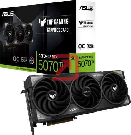Видео карта Asus TUF Gaming GeForce RTX 5070 Ti 16GB GDDR7 OC