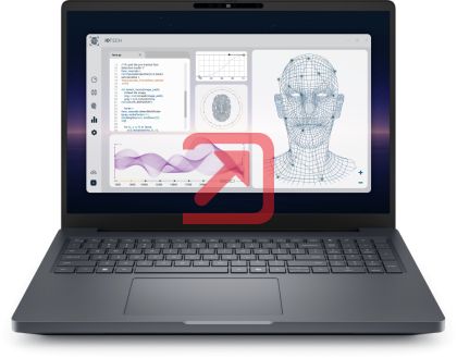 Лаптоп Dell Pro Max 16 Plus MB16250, Intel Ultra 7 265HX (13TOPS NPU, 20 cores, up to 5.30 GHz), 16.0" FHD+(1920x1200) VRR 120Hz, 500nits, 32GB: 2x16GB 6400 MTs DDR5, 1TB SSD, NVIDIA RTX PRO 3000 12GB GDDR7, 8MP HDR + IR Cam, and Mic, Wi-Fi 7, FPR, Backli