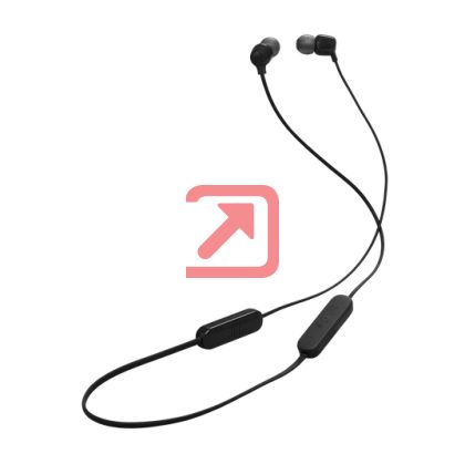 Слушалки JBL T135BT BLK Wireless in-ear headphones