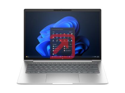 Лаптоп HP ProBook 4 G1iR 14" Pike Silver, Core 5 120U(up to 5Ghz/12MB/10C), 14" WUXGA AG 300nits, 16GB 5600Mhz 1DIMM, 512MB PCIe SSD, WiFi 6E + BT 5.3, FPR, Backlit Kbd, 3C Batt, Win 11 Pro, 3Y Offsite