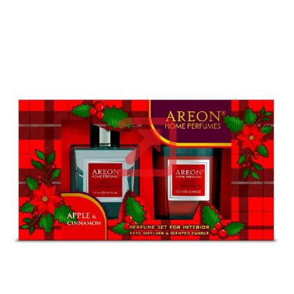 Подаръчен комплект Ареон Парфюм 150 ml + свещ 120 g Ябълка и Канела