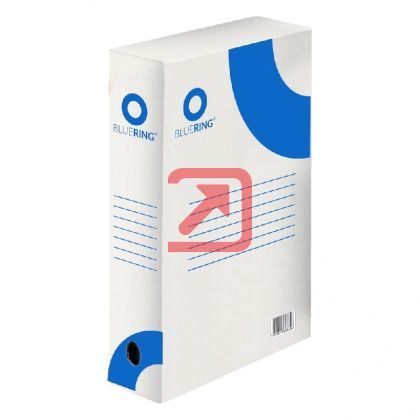 Архивна кутия Bluering Картонена, 350x250x80 mm, Бяла