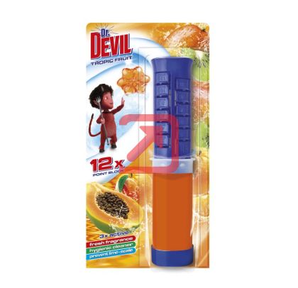 Ароматизатор за тоалетна Dr.Devil Point Block Гел диск, 75 ml, Tropic Fruit