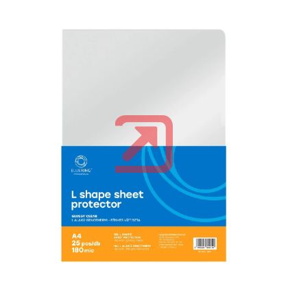 Джоб L-образен Bluering A4 180 микрона, 25 бр., Кристал