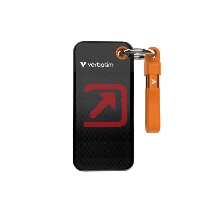 Твърд диск Verbatim Pocket SSD USB 3.2 Gen 2 1TB Black/Orange