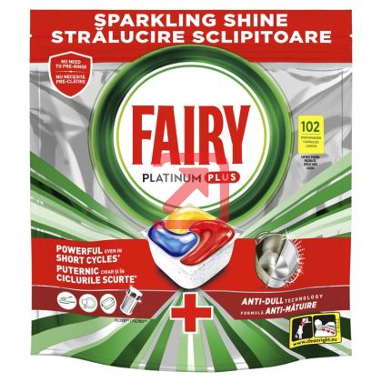 Таблетки за съдомиялна Fairy Platinum Plus Lemon 102 бр.