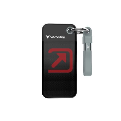 Твърд диск Verbatim Pocket SSD USB 3.2 Gen 2 1TB Black/Grey