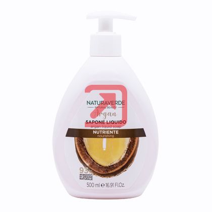 Течен сапун  Naturaverde Argan, Помпа 500 ml