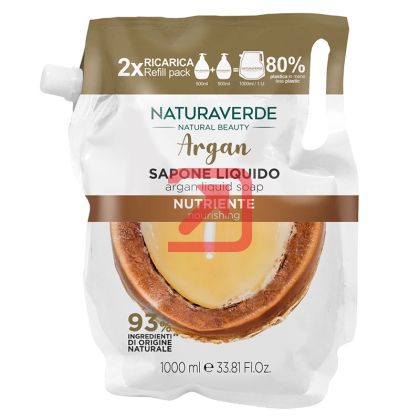 Течен сапун  Naturaverde Argan, Пълнител 1 l