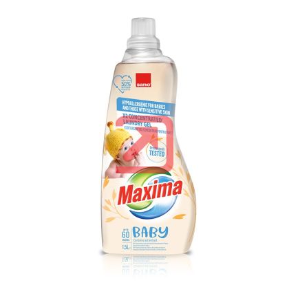Концентриран гел за пране Sano Maxima Baby Oat 1.5 л