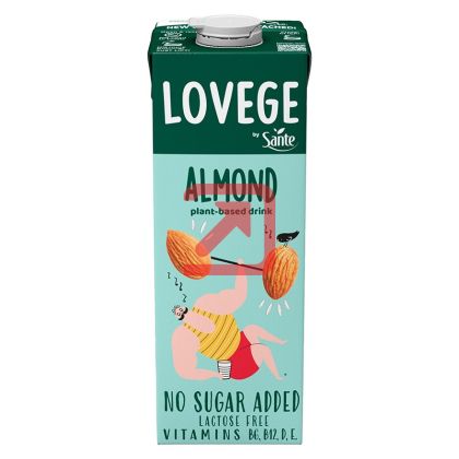 Бадемова напитка LOVEGE ALMOND NO SUGAR 1 L