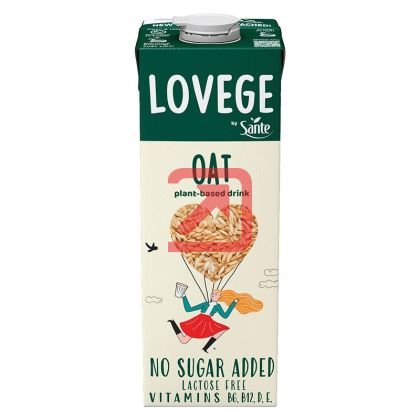 Овесена напитка LOVEGE OAT NO SUGAR 1 L