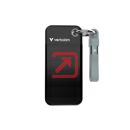 Твърд диск Verbatim Pocket SSD USB 3.2 Gen 2 512GB Black/Grey