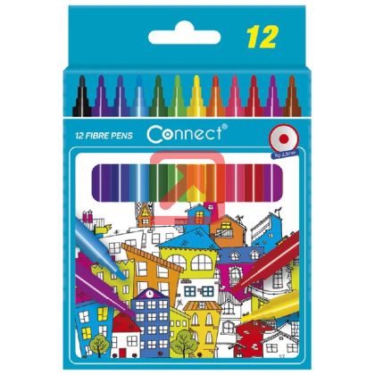 Флумастери Connect 12 цвята