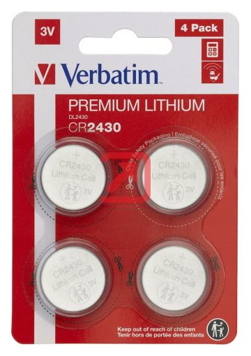 Батерия Verbatim Lithium Battery CR2430 3V 4 Pack