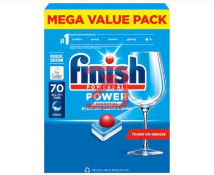 Таблетки за съдомиялна Finish Powerball All In 1 max,  70 бр.