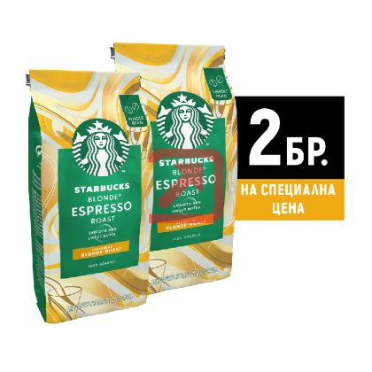 Кафе STARBUCKS® Blonde Espresso Roast, на зърна, 2x200 g