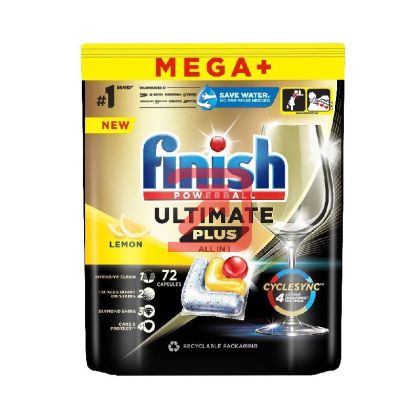 Таблетки за съдомиялна Finish Powerball Ultimate Plus All in 1,  72 бр.