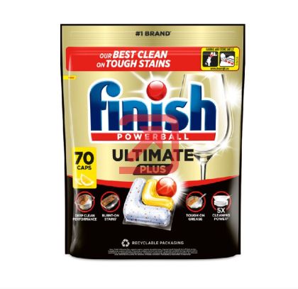 Таблетки за съдомиялна Finish Powerball Ultimate Plus All in 1,  70 бр.