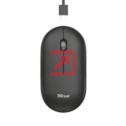Мишка TRUST Puck Wireless & BT Rechargeable Mouse Black