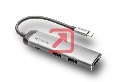 USB хъб Verbatim USB-C Multiport Hub USB 3.1 Gen1/USB 3.0/HDMI