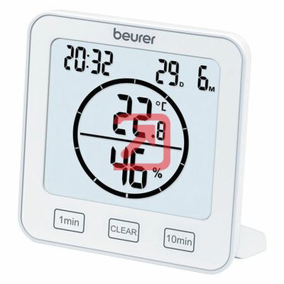 Хигрометър Beurer HM 22 thermo hygrometer; displays temperature, relative humidity, date and time; timer function; sensor buttons