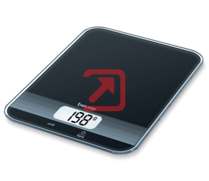 Везна Beurer KS 19 black kitchen scale; 5 kg / 1 g