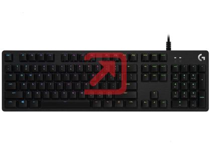Клавиатура Logitech G512 Keyboard, GX Blue Clicky, Lightsync RGB, USB Passthrough Data/Power, Alumium Alloy, Game Mode, Black Carbon