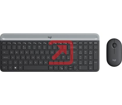 Комплект Logitech Slim Wireless Keyboard and Mouse Combo MK470 - GRAPHITE
