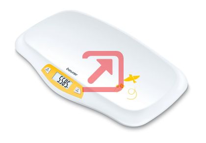 Везна Beurer BY 80 Baby scale, 20 kg loading, LCD display, hold function