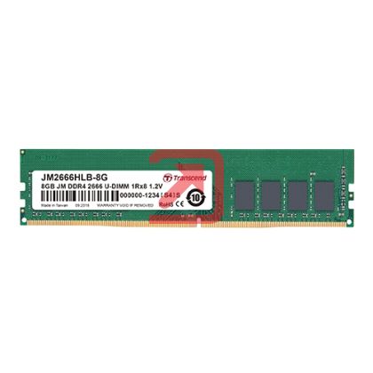 Памет Transcend 8GB JM DDR4 2666Mhz U-DIMM 1Rx8 1Gx8 CL19 1.2V