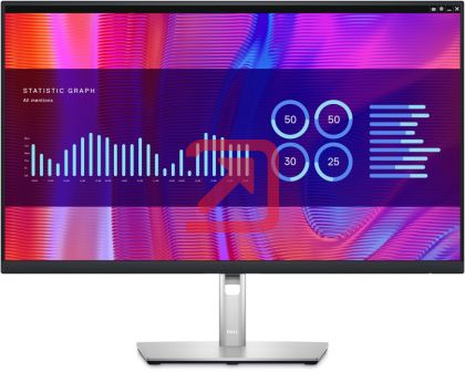 Монитор Dell P2723DE, 27" Wide LED AG IPS Panel, 5ms, 1000:1, 350 cd/m2, 2560x1440, 99% Srgb, HDMI, DP, USB-C hub, USB 3.2 Gen, RJ45, ComfortView, Height, Pivot, Swivel, tilt, Black