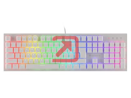 Клавиатура Genesis Gaming Keyboard Thor 303 White RGB Backlight US Layout Brown Switch