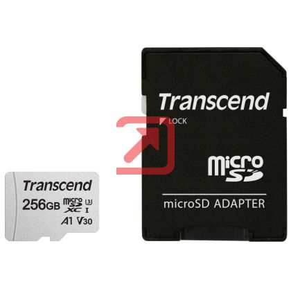 Памет Transcend 256GB microSD w/ adapter UHS-I U3 A1