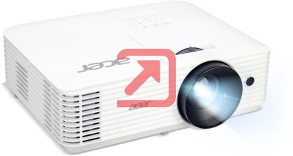 Мултимедиен проектор Acer Projector H5386BDi, DLP, WXGA (1280 x 720), 5000 ANSI Lumens, 20000:1, 3D, Wireless dongle included, HDMI, VGA, RS-232, Audio in, RCA, Wifi, Speaker 3W, Bag, 2.75kg, White