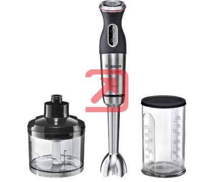 Пасатор Bosch MS8CM6120, Blender, MaxoMixx, 1000 W, 12-speed, turbo button, Included mixing jug with scale and lid & mini chopper, Stainless steel