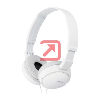 Слушалки Sony Headset MDR-ZX110AP white