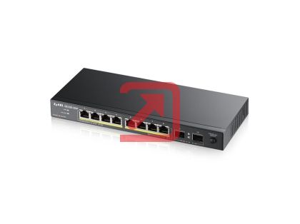 Комутатор ZyXEL GS1100-10HP v2, unmanage PoE 8x Gigabit, 2x Fiber Uplink, 120 Watt PoE