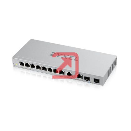Комутатор ZyXEL XGS1210-12, 8-Port Gigabit webmanaged Switch with 8 port 1G + 2-Port 2.5G + 2-Port SFP+